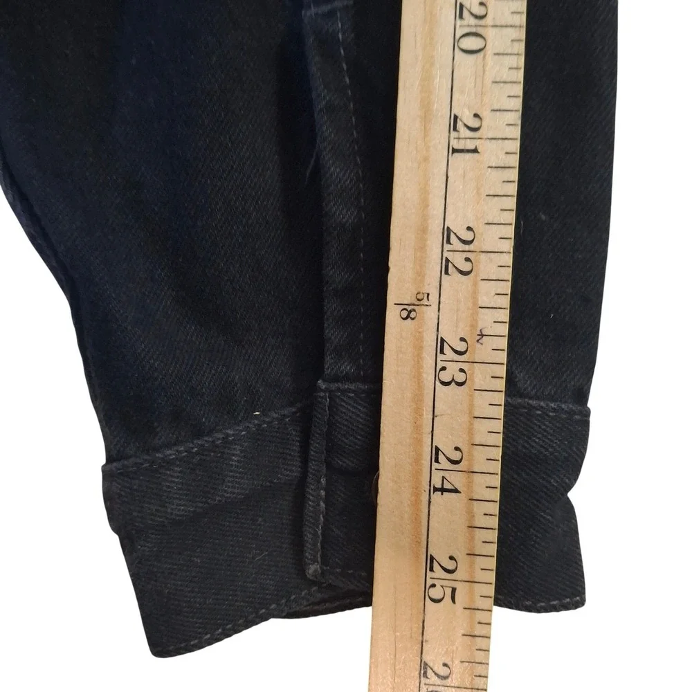 Vintage 90s Levi's 70507-4159 Denim Trucker Jacket Mens Large Black Cotton